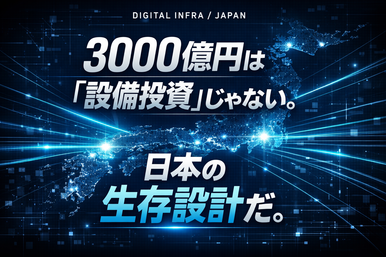 【結論】3000億円は「通信投資」ではない