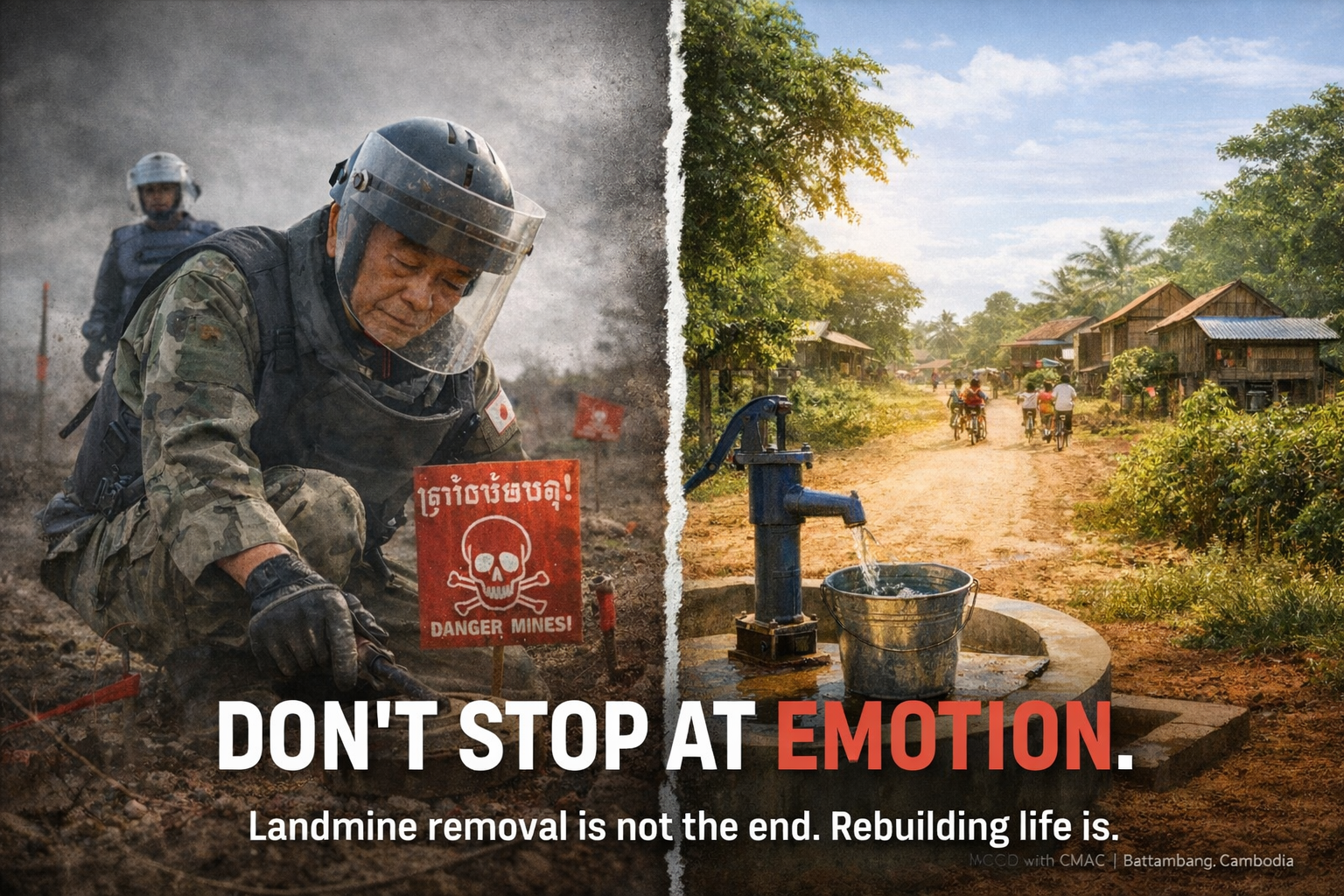A Japanese Man Clearing Landmines in Cambodia