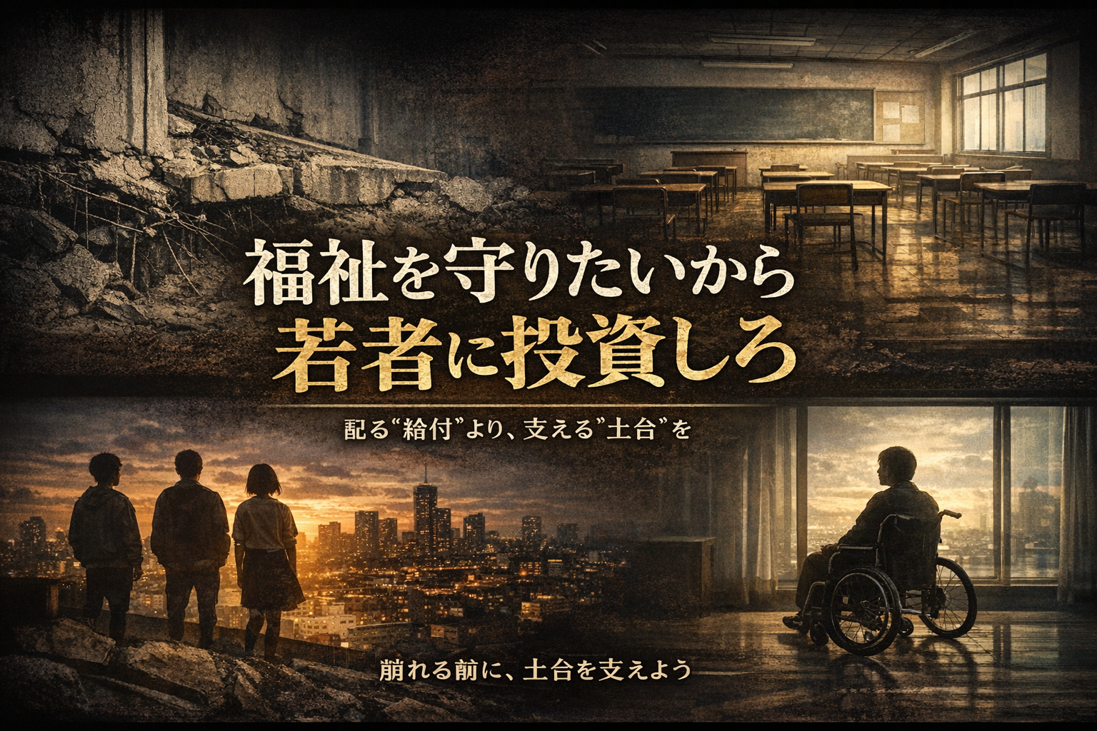 【結論】障害者の私が言う。「福祉を守りたいなら、若者に投資してほしい」