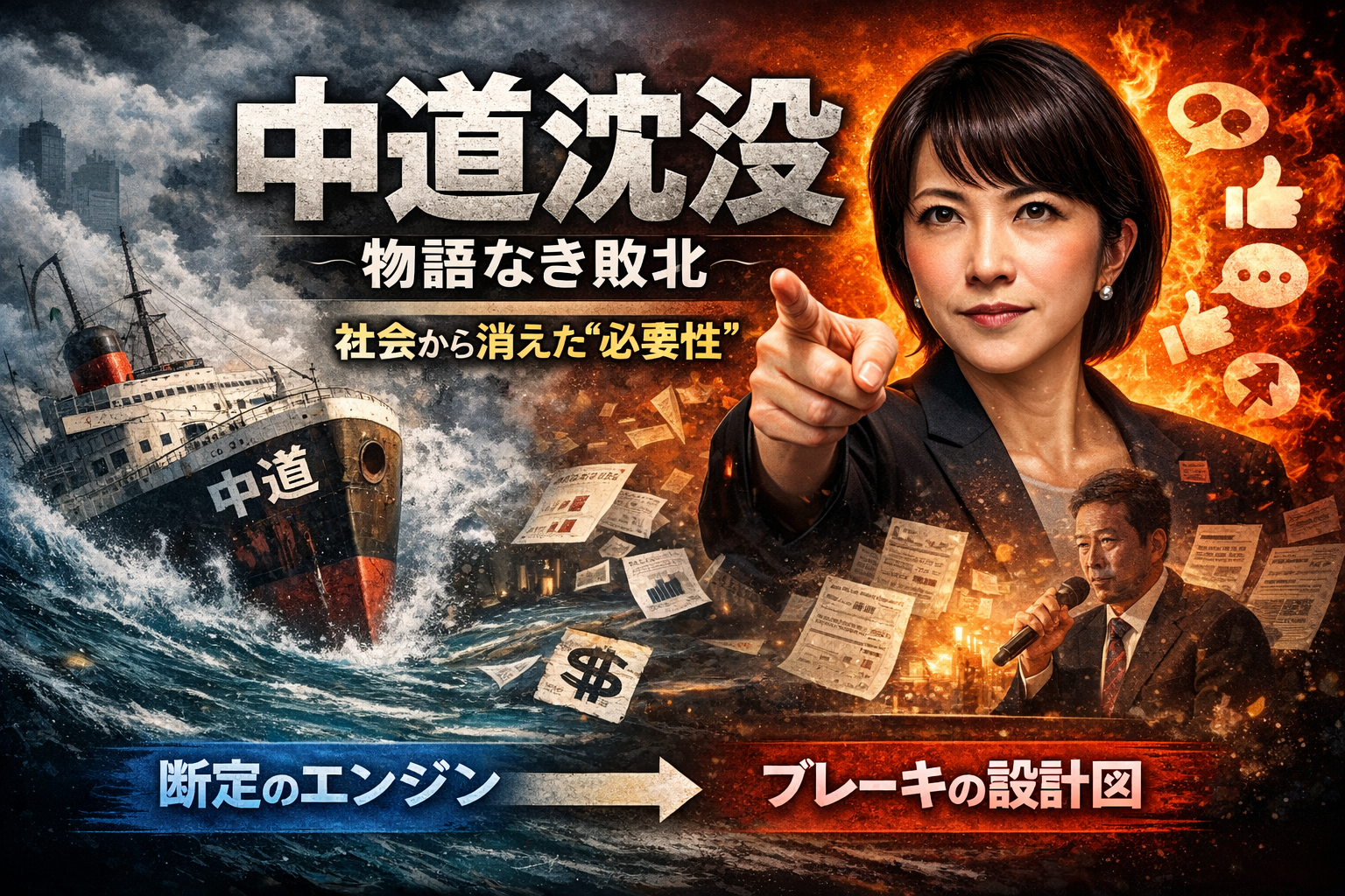 中道沈没――高市熱狂の影で死んでいたマーケティングと死に体の公約（高市支持×国民民主支持×自民嫌いが暴く“政治のOS”）