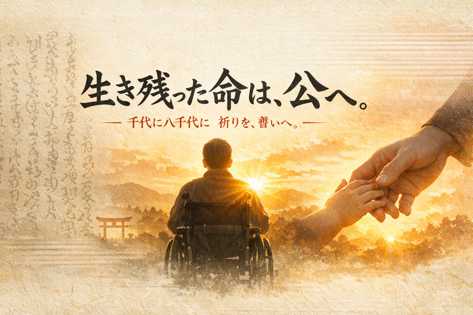 生き残った命は「私」のものではない——不自由が教えてくれた、日本という自由な祈りと、公に捧げる覚悟(完全版)