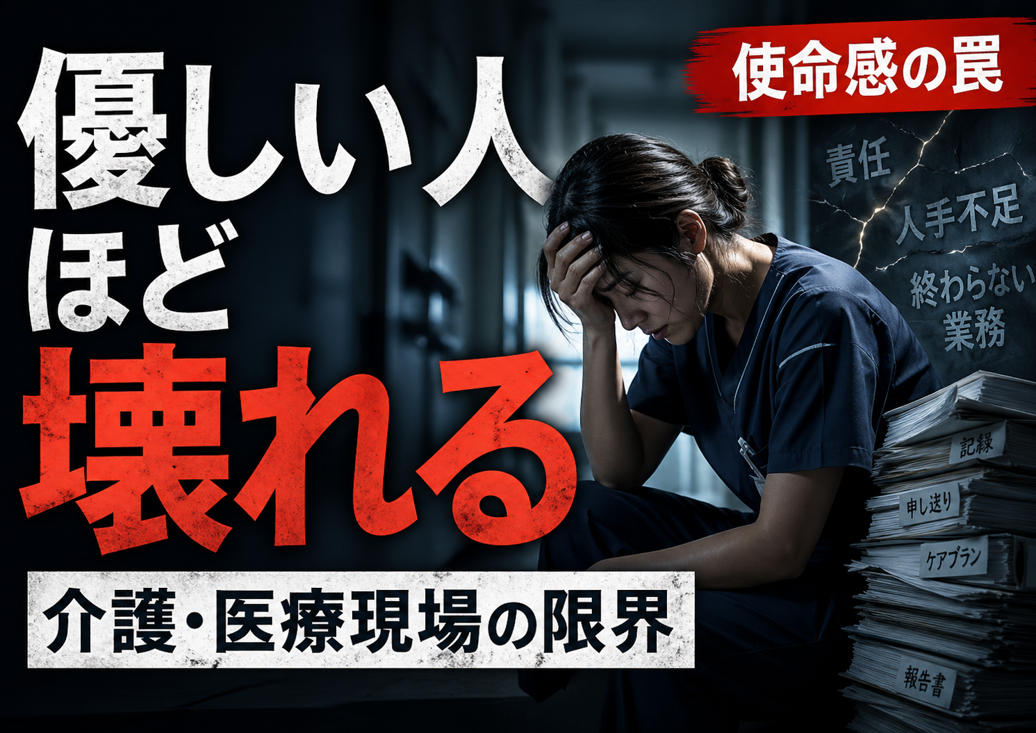 優しい人ほど介護・医療現場で壊れる理由｜使命感とやりがいに頼る職場の限界