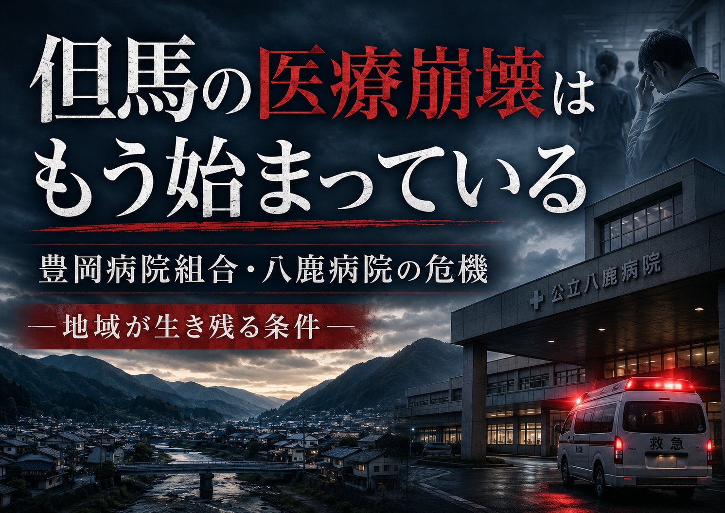 但馬の医療崩壊はもう始まっている｜豊岡病院組合・八鹿病院の危機と地域が生き残る条件