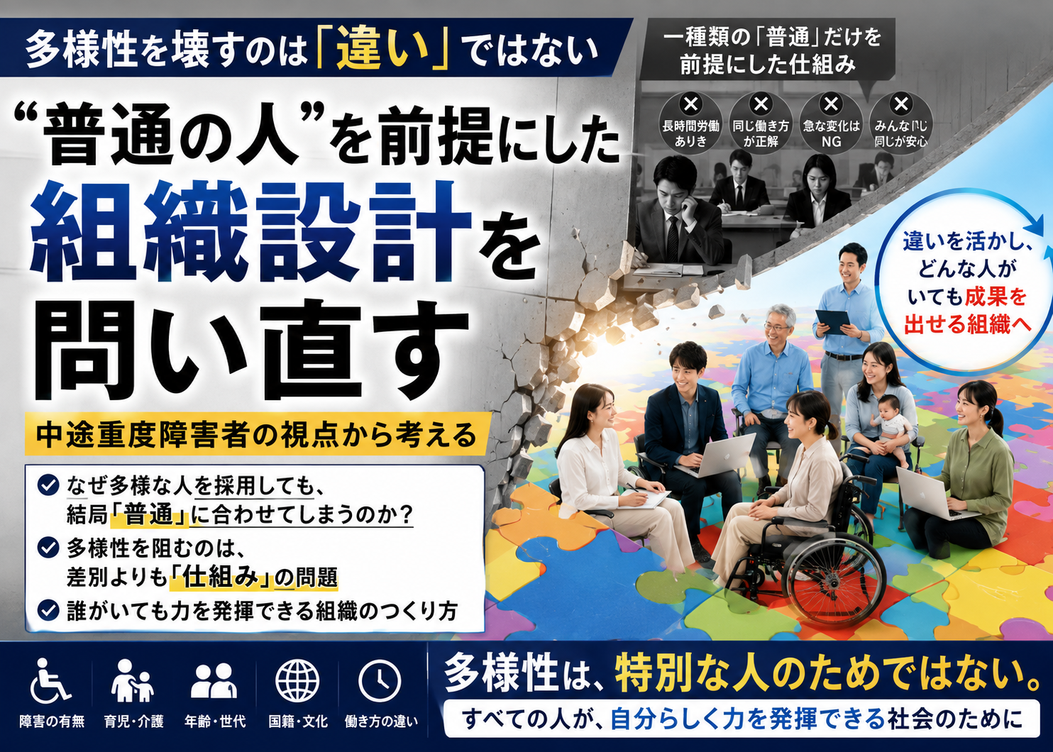 多様性を壊すのは「違い」ではない|“普通の人”を前提にした組織設計を問い直す
