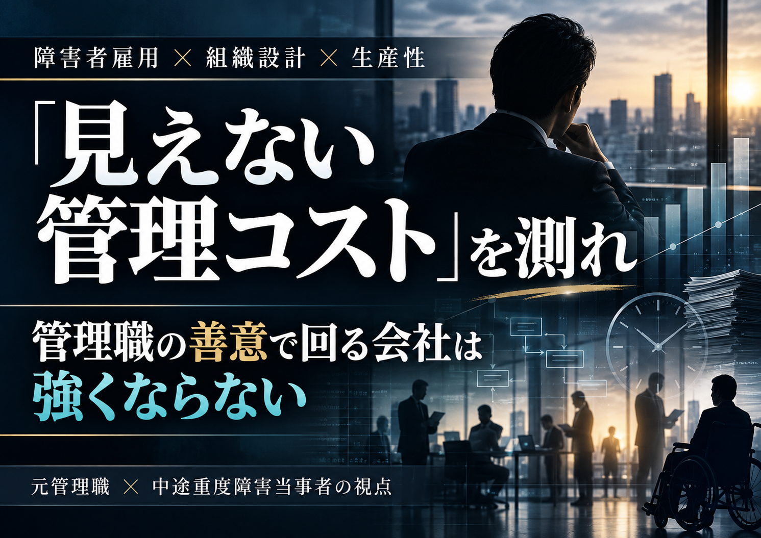 障害者雇用の「見えない管理コスト」を測れ――管理職の善意で回る会社が強くならない理由