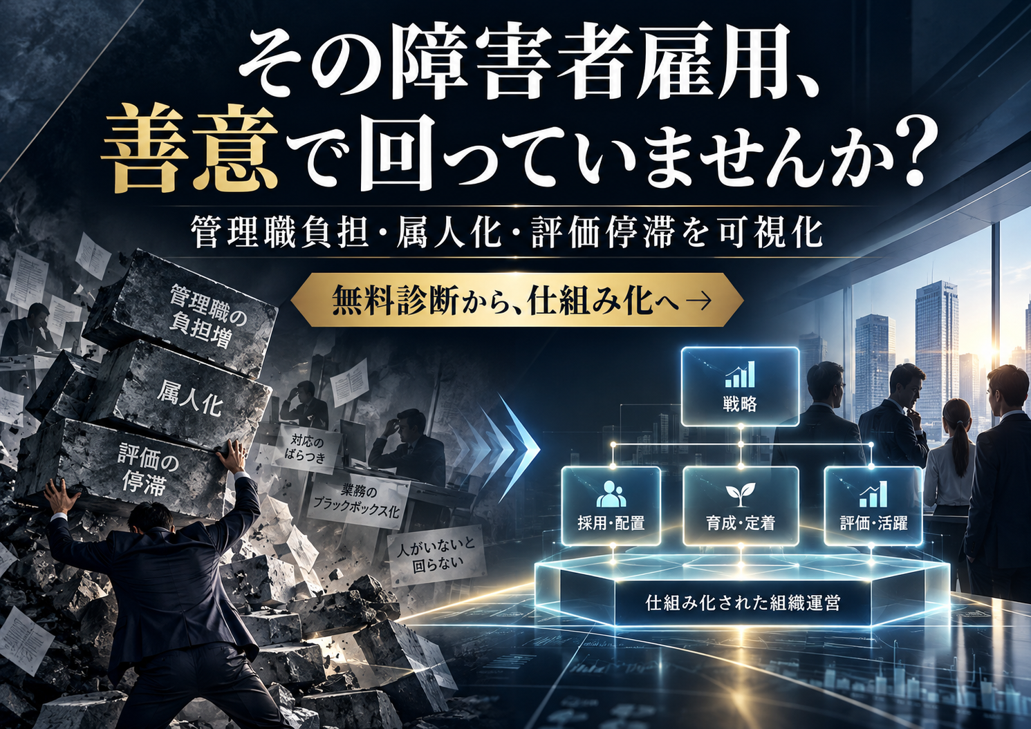 障害者雇用が「うまくいっている会社」ほど危ない――理解ある上司・合理的配慮・定着の裏に潜む“善意依存”という経営リスク