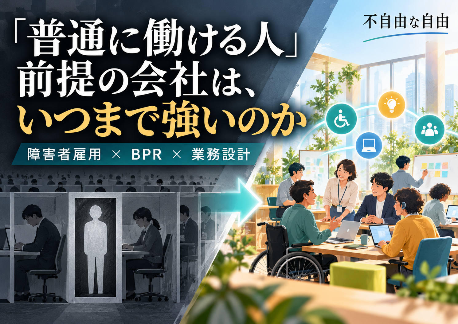 「普通に働ける人」を前提にした会社は、いつまで強いのか――障害者雇用から考えるBPRと業務設計